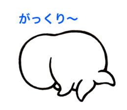 SHIRO TYAN of the white dolphin. sticker #4491036