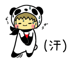 Pandaman and Cat 2 sticker #4491943