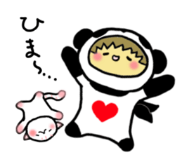Pandaman and Cat 2 sticker #4491947