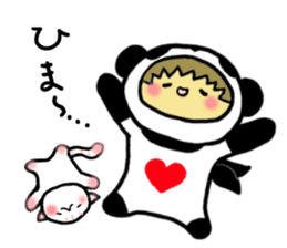 Pandaman and Cat 2 sticker #4491947