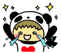 Pandaman and Cat 2 sticker #4491948