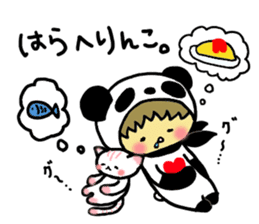 Pandaman and Cat 2 sticker #4491952