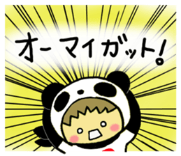 Pandaman and Cat 2 sticker #4491954