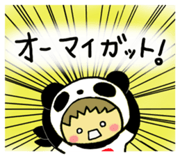 Pandaman and Cat 2 sticker #4491954