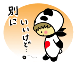 Pandaman and Cat 2 sticker #4491955