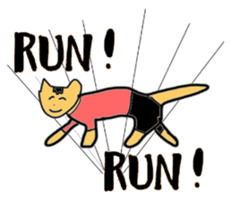 "Icchann"The cat(ver.marathon) sticker #4492732