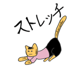 "Icchann"The cat(ver.marathon) sticker #4492736