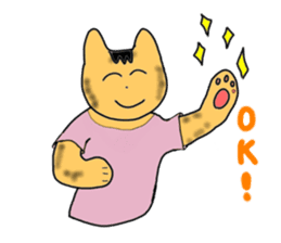 "Icchann"The cat(ver.marathon) sticker #4492742