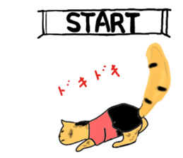 "Icchann"The cat(ver.marathon) sticker #4492756