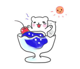 Polar Bear parfait sticker #4494088