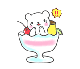 Polar Bear parfait sticker #4494094