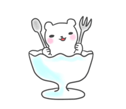 Polar Bear parfait sticker #4494097