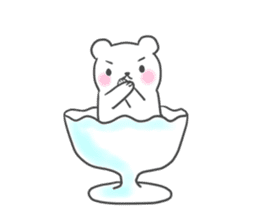 Polar Bear parfait sticker #4494101