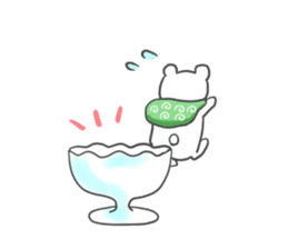Polar Bear parfait sticker #4494110