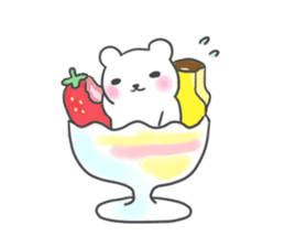 Polar Bear parfait sticker #4494111