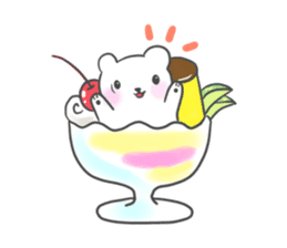 Polar Bear parfait sticker #4494116