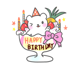 Polar Bear parfait sticker #4494117