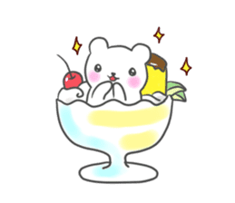 Polar Bear parfait sticker #4494121