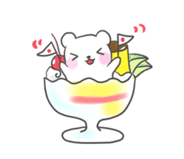 Polar Bear parfait sticker #4494122
