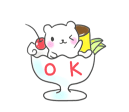 Polar Bear parfait sticker #4494123
