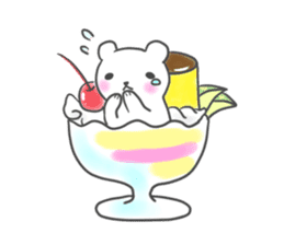 Polar Bear parfait sticker #4494127
