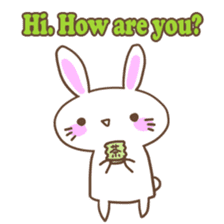 Kawaii Rabbit Sticker sticker #4495813