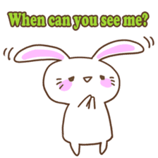 Kawaii Rabbit Sticker sticker #4495831