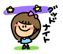 Feelings of girl. sticker #4495850