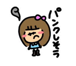 Feelings of girl. sticker #4495855