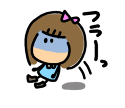 Feelings of girl. sticker #4495856