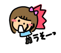 Feelings of girl. sticker #4495868