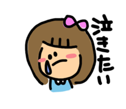 Feelings of girl. sticker #4495880