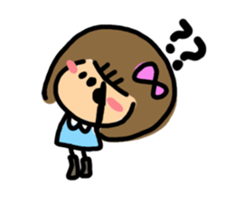 Feelings of girl. sticker #4495881