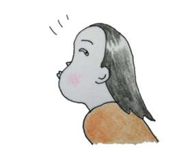 girl`s one year sticker #4498489