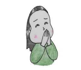 girl`s one year sticker #4498493