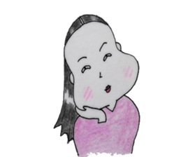 girl`s one year sticker #4498502