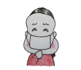 girl`s one year sticker #4498507