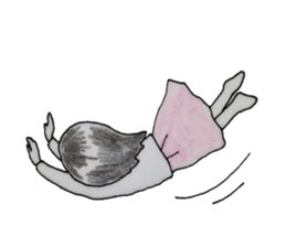 girl`s one year sticker #4498510