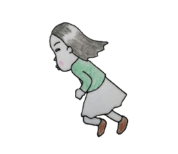 girl`s one year sticker #4498511