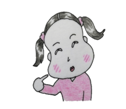 girl`s one year sticker #4498515