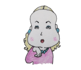 girl`s one year sticker #4498516