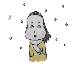 girl`s one year sticker #4498526