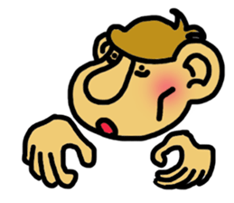 SARU+HAND sticker #4498619