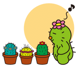 The lazy cactus " Sabotten " sticker #4498928