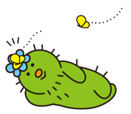 The lazy cactus " Sabotten " sticker #4498929