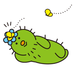 The lazy cactus " Sabotten " sticker #4498929