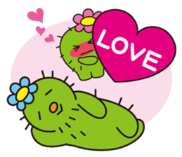 The lazy cactus " Sabotten " sticker #4498931