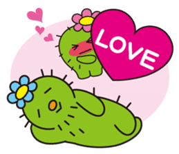 The lazy cactus " Sabotten " sticker #4498931