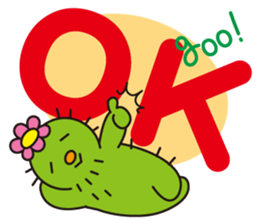 The lazy cactus " Sabotten " sticker #4498932