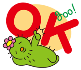 The lazy cactus " Sabotten " sticker #4498932
